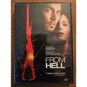 From Hell (DVD, 2001), Johnny Depp, Heather Graham, Good‎ Condition